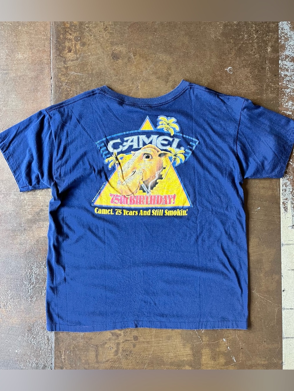 Camel Cigarettes 75 Years Still Smokin' Vintage 80s Single Stitch Promo Tee L